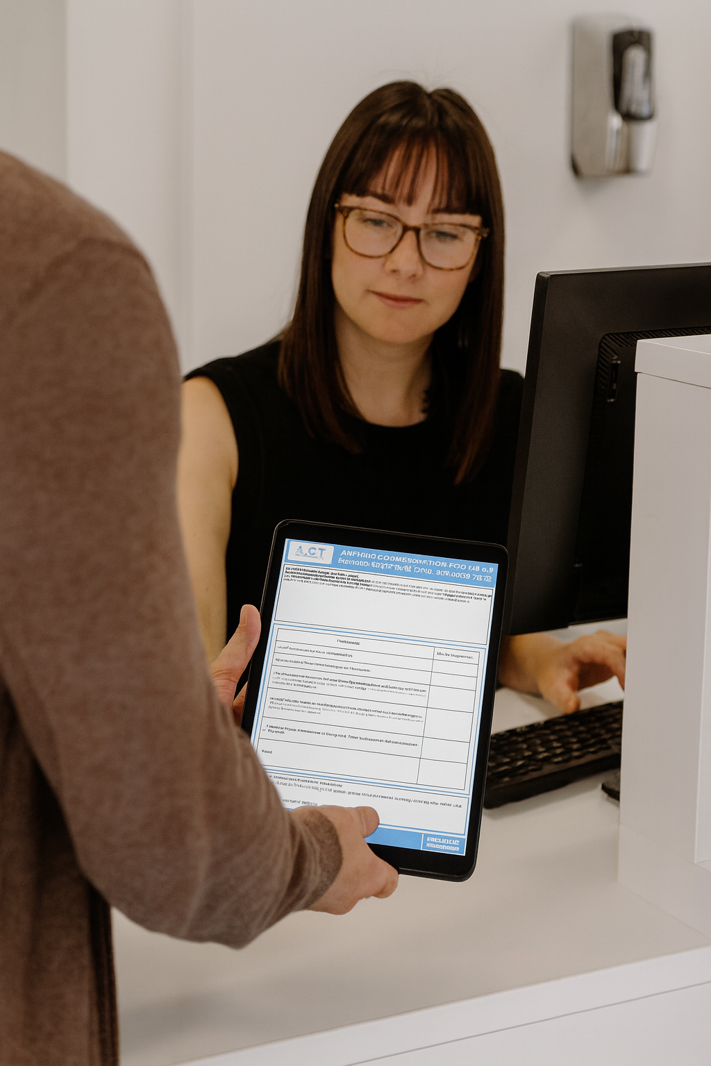 ipad receptionist